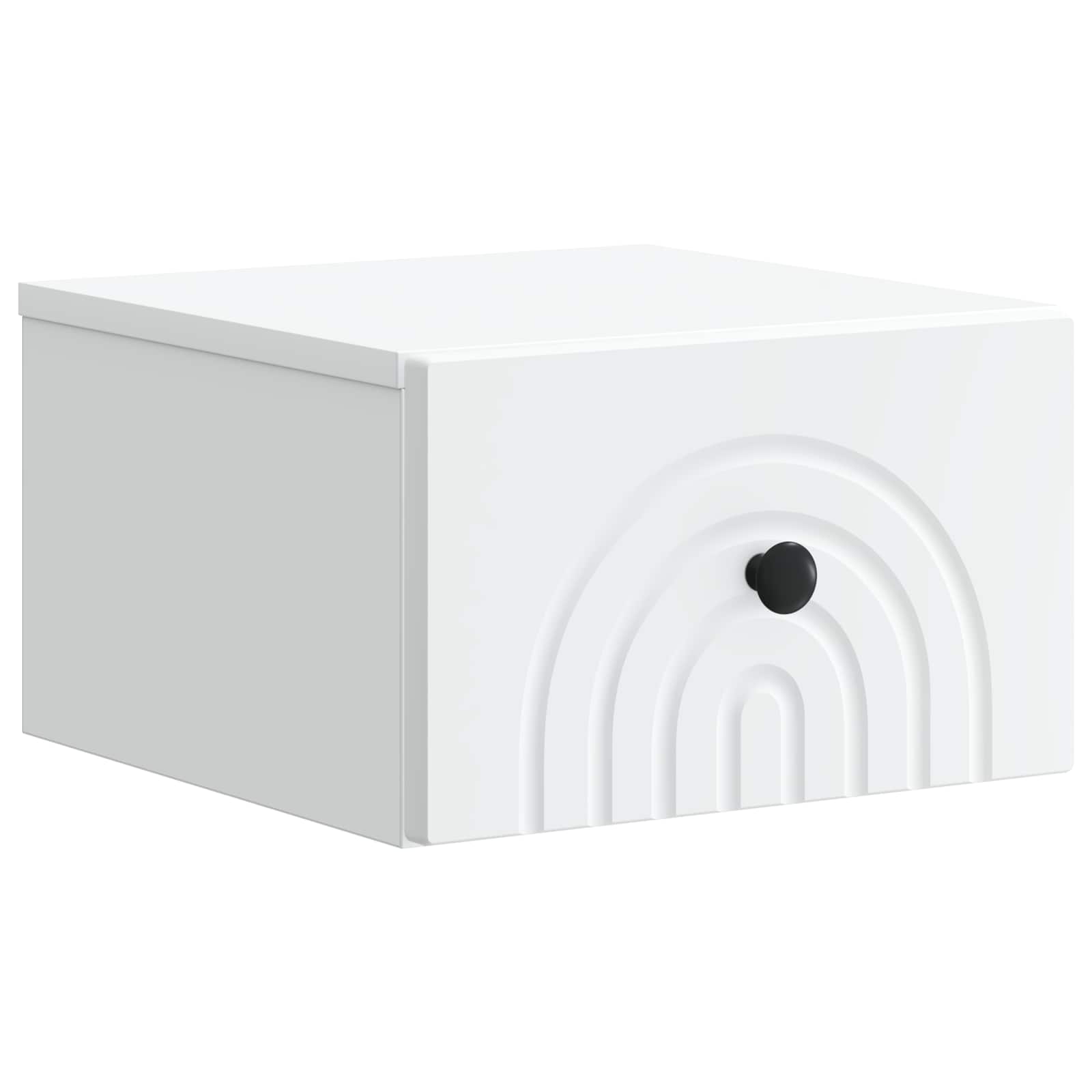 898085_1.jpg vidaXL Nástenná nočná skrinka Biela 33 x 34,5 x 20 cm Kompozitné drevo – Obrázok 1