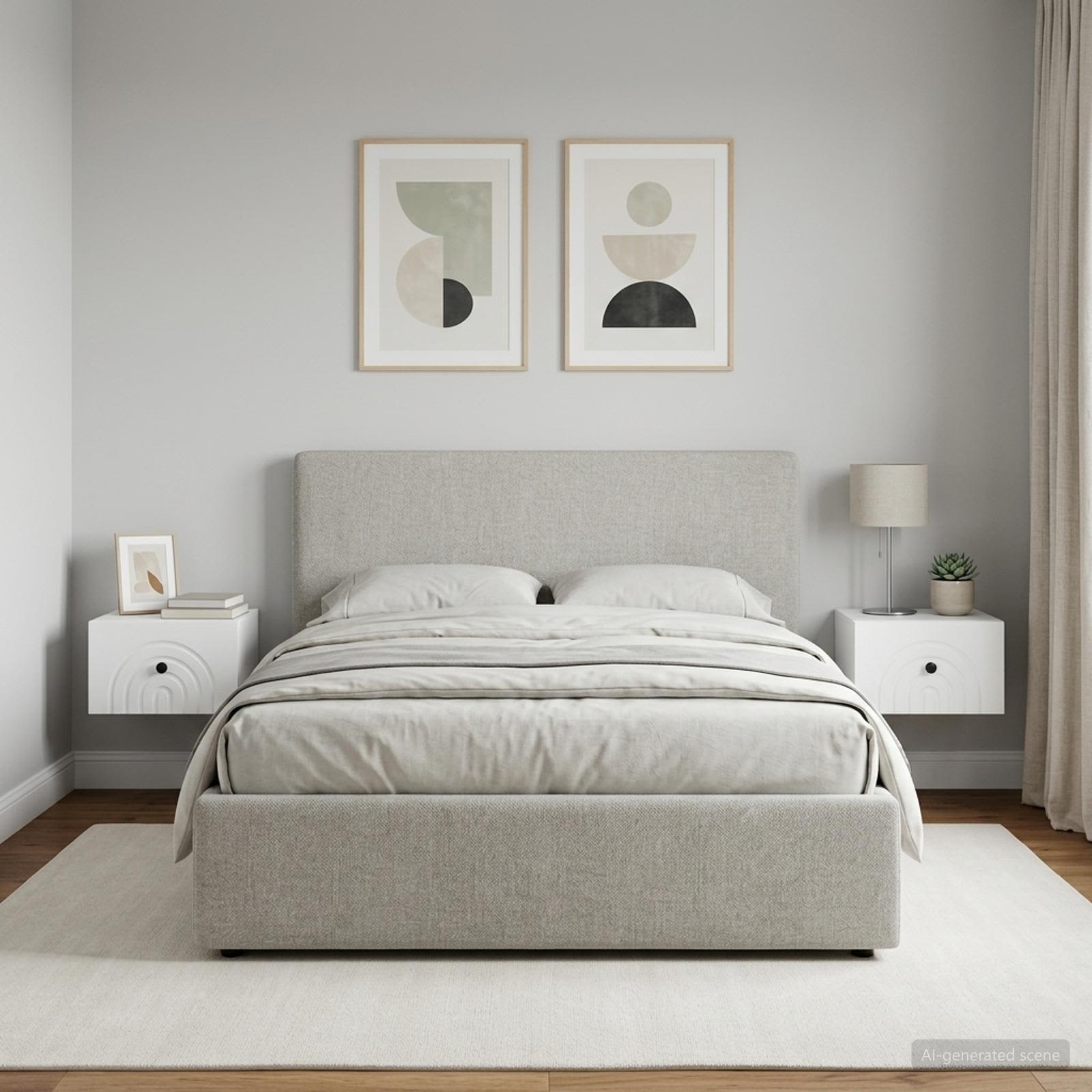 898086_1.jpg vidaXL Nástenná nočná skrinka Nástenný 2 pcs Biela 33 x 34,5 x 20 cm – Obrázok 1