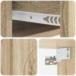 vidaXL Nástenná nočná skrinka so zásuvkou Dub sonoma 33 x 34,5 x 20 cm – Obrázok 7