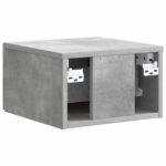 vidaXL Nástenná nočná skrinka Nástenný Betónovo sivá 33 x 34,5 x 20 cm – Obrázok 6