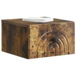vidaXL Nástenná nočná skrinka 2 pcs Dymový dub 33 x 34,5 x 20 cm – Obrázok 2