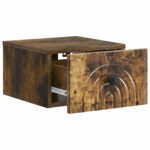 vidaXL Nástenná nočná skrinka 2 pcs Dymový dub 33 x 34,5 x 20 cm – Obrázok 4
