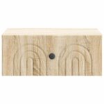 vidaXL Nástenná nočná skrinka so zásuvkou Dub sonoma 49 x 34,5 x 20 cm – Obrázok 4