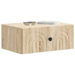 vidaXL Nástenná nočná skrinka 2 pcs Dub sonoma 49 x 34,5 x 20 cm – Obrázok 2