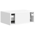 vidaXL Nástenná nočná skrinka Biela s vysokým leskom 49 x 34,5 x 20 cm – Obrázok 6