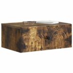 vidaXL Nástenná nočná skrinka so zásuvkou Dymový dub 49 x 34,5 x 20 cm – Obrázok 2