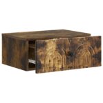 vidaXL Nástenná nočná skrinka so zásuvkou Dymový dub 49 x 34,5 x 20 cm – Obrázok 3