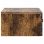 vidaXL Nástenná nočná skrinka so zásuvkou Dymový dub 49 x 34,5 x 20 cm – Obrázok 5
