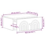 vidaXL Nástenná nočná skrinka 2 pcs Dub artisan 49 x 34,5 x 20 cm – Obrázok 10