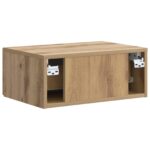 vidaXL Nástenná nočná skrinka 2 pcs Dub artisan 49 x 34,5 x 20 cm – Obrázok 7