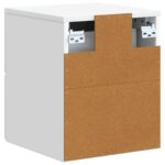 vidaXL Nástenná nočná skrinka Nástenný 2 pcs Biela 33 x 34,5 x 40 cm – Obrázok 7