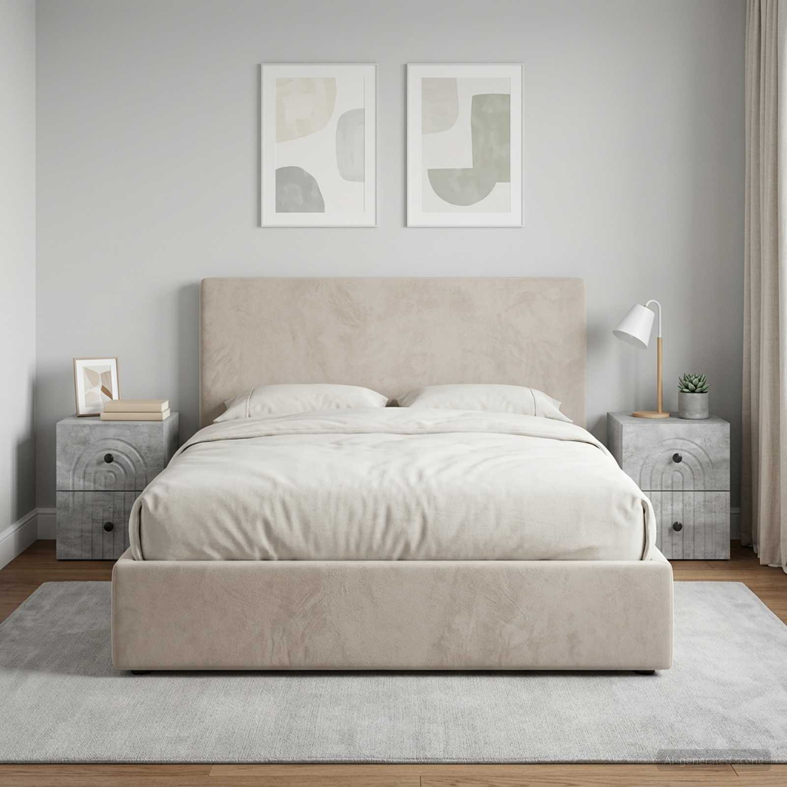 898132_1.jpg vidaXL Nástenná nočná skrinka 2 pcs Betónovo sivá 33 x 34,5 x 40 cm – Obrázok 1