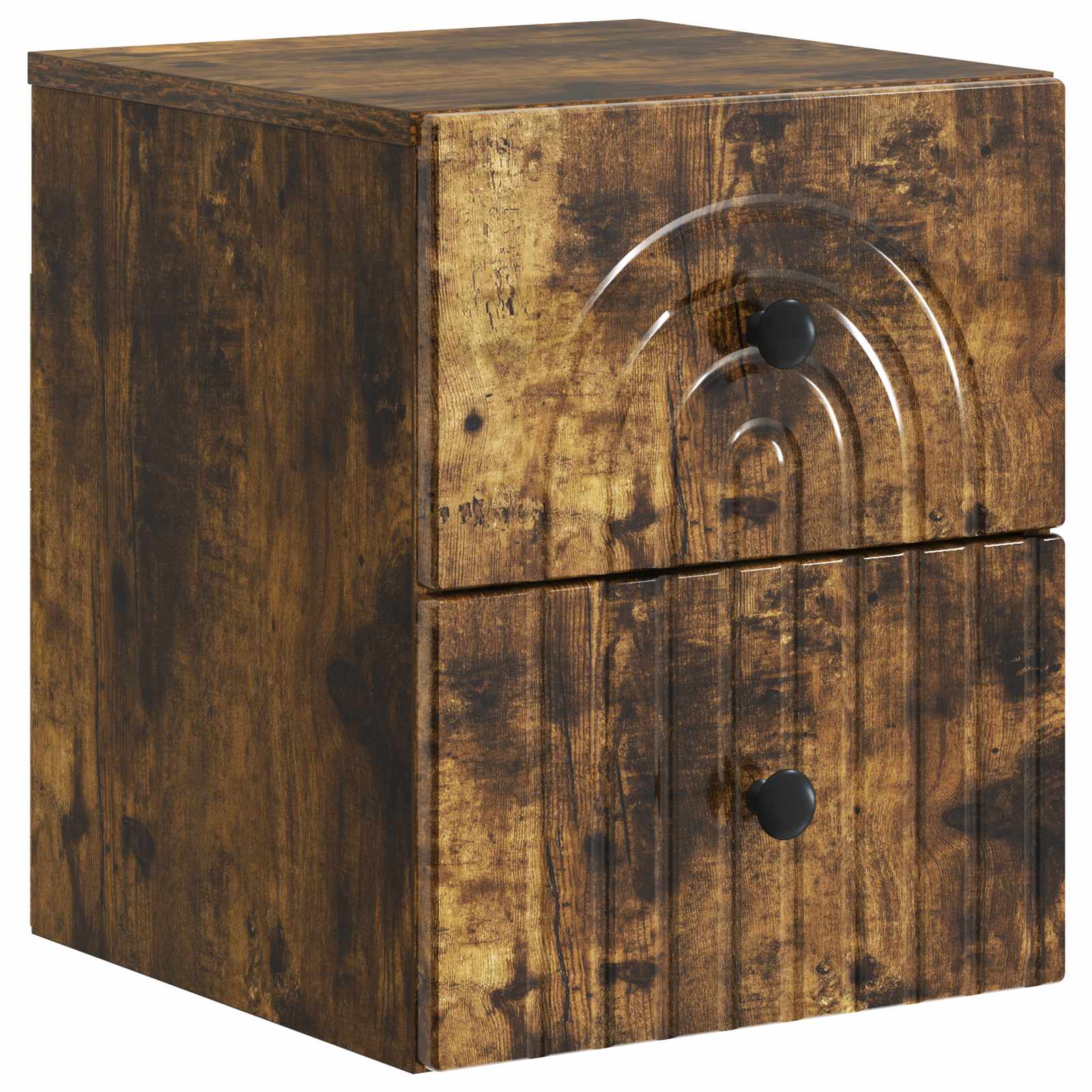 898135_1.jpg vidaXL Nástenná nočná skrinka so zásuvkou Dymový dub 33 x 34,5 x 40 cm – Obrázok 1