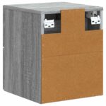 vidaXL Nástenná nočná skrinka Nástenný Sivá sonoma 33 x 34,5 x 40 cm – Obrázok 6