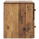 vidaXL Nástenná nočná skrinka Nástenný Staré drevo 33 x 34,5 x 40 cm – Obrázok 5