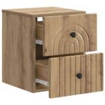 vidaXL Nástenná nočná skrinka 2 pcs Dub artisan 33 x 34,5 x 40 cm – Obrázok 4