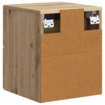 vidaXL Nástenná nočná skrinka 2 pcs Dub artisan 33 x 34,5 x 40 cm – Obrázok 7
