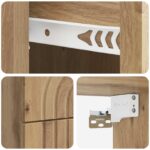 vidaXL Nástenná nočná skrinka 2 pcs Dub artisan 33 x 34,5 x 40 cm – Obrázok 8