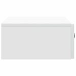 vidaXL Nástenný bočný stôl Biela 59 x 34,5 x 17 cm Kompozitné drevo – Obrázok 5
