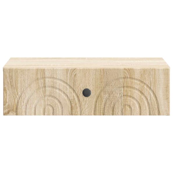 vidaXL Nástenný bočný stôl Dub sonoma 59 x 34,5 x 17 cm – Obrázok 4