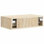 vidaXL Nástenný bočný stôl Dub sonoma 59 x 34,5 x 17 cm – Obrázok 6