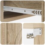 vidaXL Nástenný bočný stôl Dub sonoma 59 x 34,5 x 17 cm – Obrázok 7