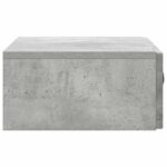 vidaXL Nástenný bočný stôl Betónovo sivá 59 x 34,5 x 17 cm – Obrázok 5