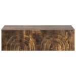 vidaXL Nástenný bočný stôl Dymový dub 59 x 34,5 x 17 cm – Obrázok 4