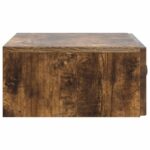vidaXL Nástenný bočný stôl Dymový dub 59 x 34,5 x 17 cm – Obrázok 5