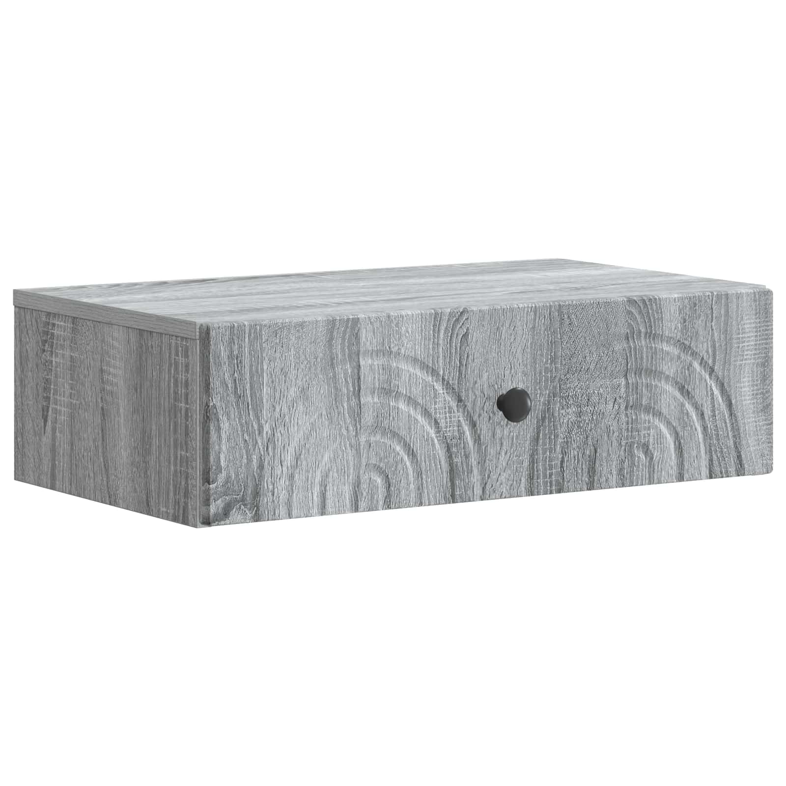 898151_1.jpg vidaXL Nástenný bočný stôl Sivá sonoma 59 x 34,5 x 17 cm – Obrázok 1