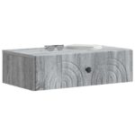 vidaXL Nástenný bočný stôl Sivá sonoma 59 x 34,5 x 17 cm – Obrázok 2