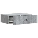 vidaXL Nástenný bočný stôl Sivá sonoma 59 x 34,5 x 17 cm – Obrázok 3