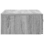 vidaXL Nástenný bočný stôl Sivá sonoma 59 x 34,5 x 17 cm – Obrázok 5