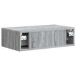 vidaXL Nástenný bočný stôl Sivá sonoma 59 x 34,5 x 17 cm – Obrázok 6