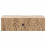 vidaXL Nástenný bočný stôl Dub artisan 59 x 34,5 x 17 cm – Obrázok 4