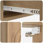 vidaXL Nástenný bočný stôl Dub artisan 59 x 34,5 x 17 cm – Obrázok 7