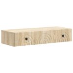 vidaXL Nástenný bočný stôl Dub sonoma 87,5 x 34,5 x 17 cm