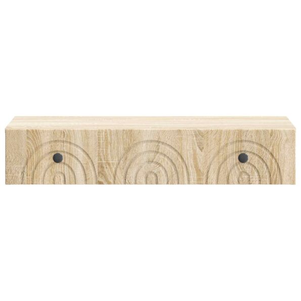 vidaXL Nástenný bočný stôl Dub sonoma 87,5 x 34,5 x 17 cm – Obrázok 4