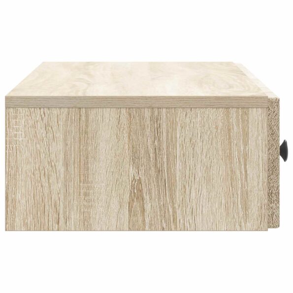 vidaXL Nástenný bočný stôl Dub sonoma 87,5 x 34,5 x 17 cm – Obrázok 5