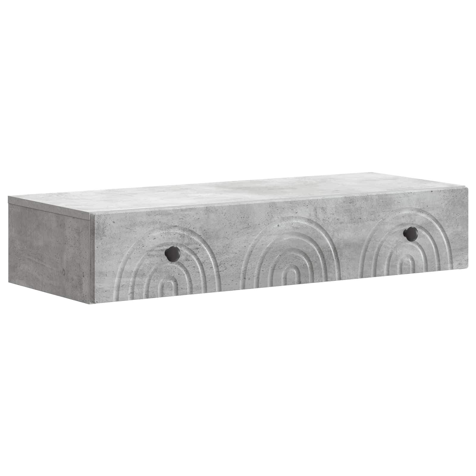 898158_1.jpg vidaXL Nástenný bočný stôl Betónovo sivá 87,5 x 34,5 x 17 cm – Obrázok 1