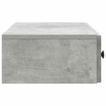 vidaXL Nástenný bočný stôl Betónovo sivá 87,5 x 34,5 x 17 cm – Obrázok 5
