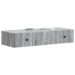 vidaXL Nástenný bočný stôl Sivá sonoma 87,5 x 34,5 x 17 cm – Obrázok 2