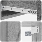vidaXL Nástenný bočný stôl Sivá sonoma 87,5 x 34,5 x 17 cm – Obrázok 7