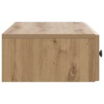 vidaXL Nástenný bočný stôl Dub artisan 87,5 x 34,5 x 17 cm – Obrázok 5