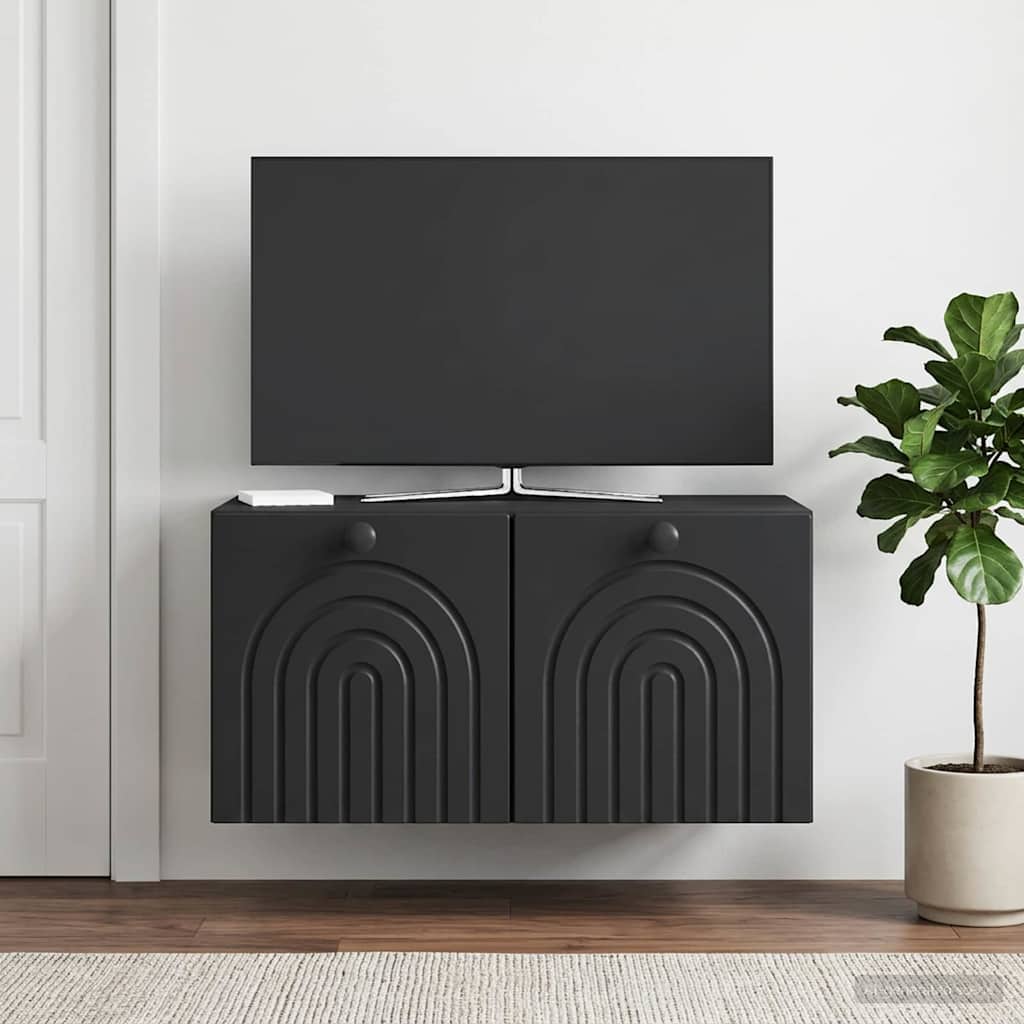 898166_1.jpg vidaXL Nástenná TV skrinka Čierna 59,5 x 41 x 30 cm Kompozitné drevo – Obrázok 1