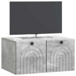vidaXL Nástenná TV skrinka Nástenný Betónovo sivá 59,5 x 41 x 30 cm – Obrázok 3