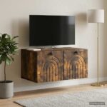 vidaXL Nástenná TV skrinka Nástenný Dymový dub 59,5 x 41 x 30 cm – Obrázok 4