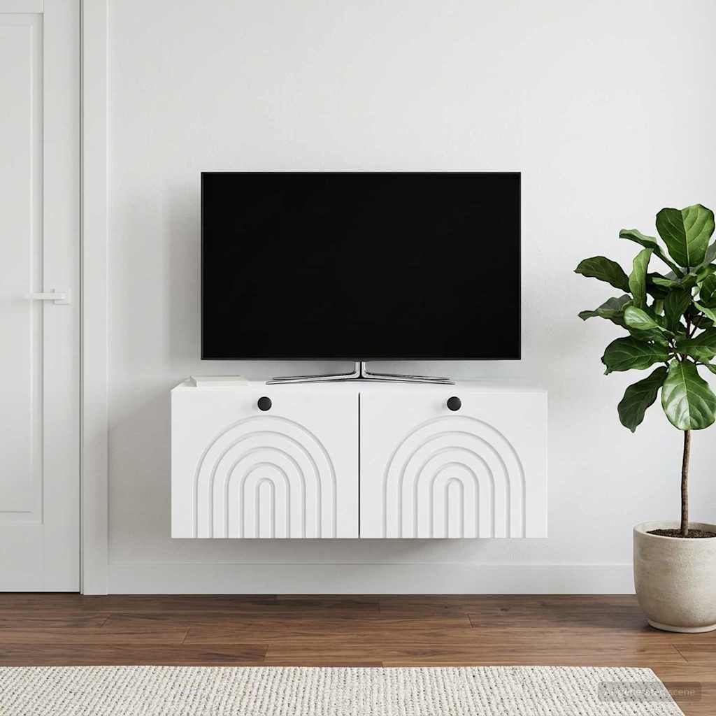 898175_1.jpg vidaXL Nástenná TV skrinka Biela 78,5 x 41 x 30 cm Kompozitné drevo – Obrázok 1