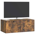 vidaXL Nástenná TV skrinka Nástenný Dymový dub 78,5 x 41 x 30 cm – Obrázok 3