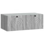 vidaXL Nástenná TV skrinka Nástenný Sivá sonoma 78,5 x 41 x 30 cm – Obrázok 2